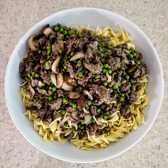 Swedish Meatball Beef Stroganoff - Recipe photo by Lisa G Cooks