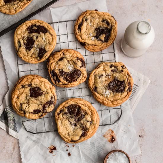 Vegan Chocolate Chunk Cookies - Recipe photo by peanutbutterpluschocolate