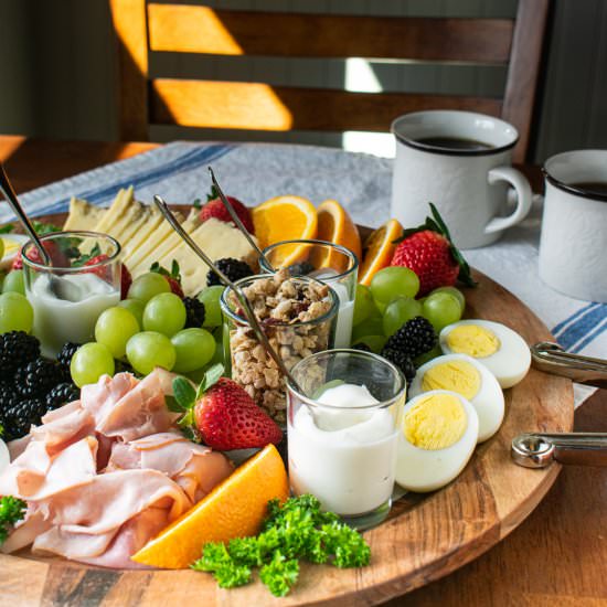 Breakfast Charcuterie Board - Recipe photo by biscuitsandburlap