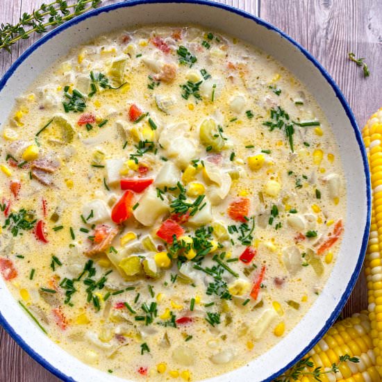 Best New England Corn Chowder - Recipe photo by TastefullyGrace