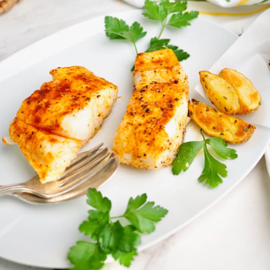 Air Fryer Halibut Recipe - Recipe photo by thefreshcooky