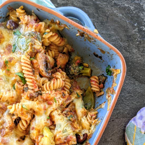 Vegetarian pasta bake - Recipe photo by vegbyswati