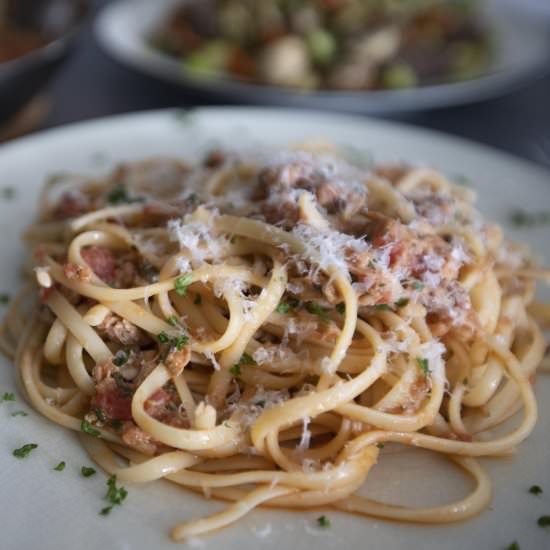Pasta al tonno - Recipe photo by foodmakesmehappy