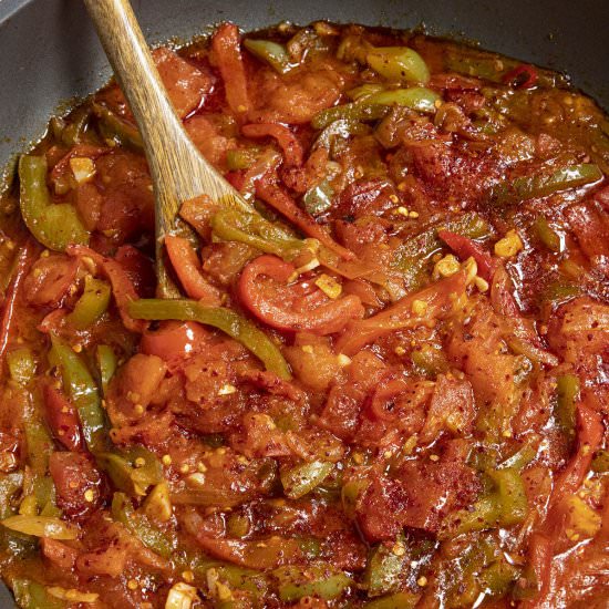 Piperade Recipe - Recipe photo by ChiliPepperMadness