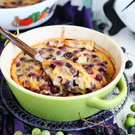 Grape Clafoutis - Recipe photo by angiesrecipes