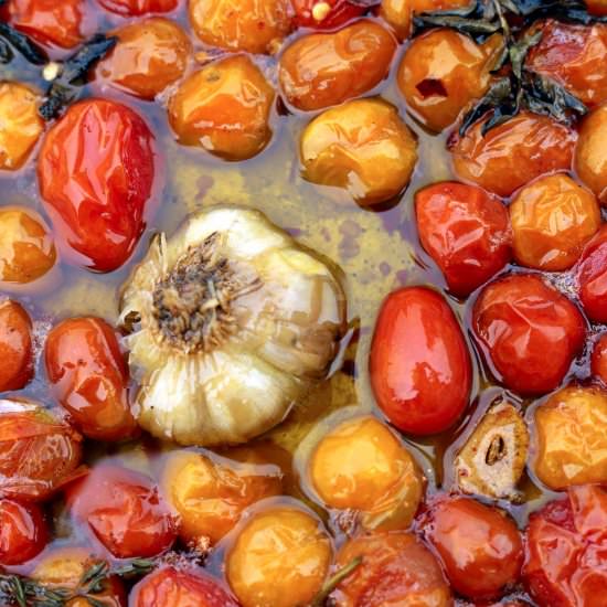 Cherry Tomato Confit - Recipe photo by HIldaskitchenblog