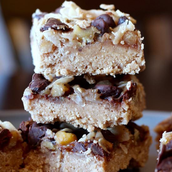 Vegan 7 Layer Bars - Recipe photo by theconscientiouseater