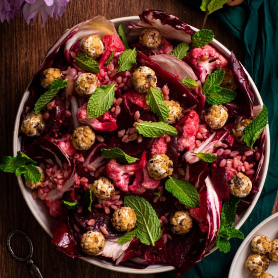 Beet Pickled Cauliflower Salad - Recipe photo by rhubarbandcod