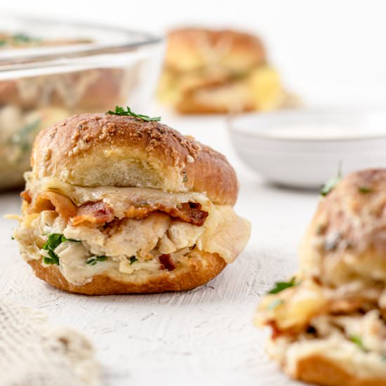 Chicken Bacon Ranch Sliders - Recipe photo by Entirely Elizabeth