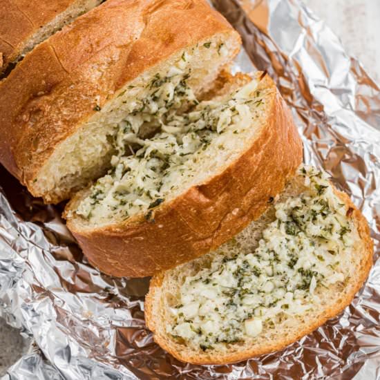 Stuffed Garlic Bread - Recipe photo by thecaglediaries