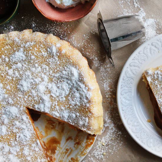 Ricotta and dulce de leche pie - Recipe photo by hornoMX