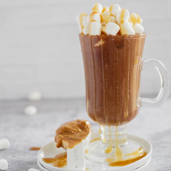 Keto Peanut Butter Hot Chocolate - Recipe photo by fitandfull