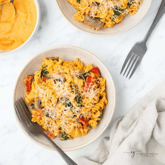 Sweet Potato Pasta - Recipe photo by VegMamma
