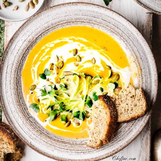 Roasted Butternut Squash Soup - Recipe photo by Chefjar