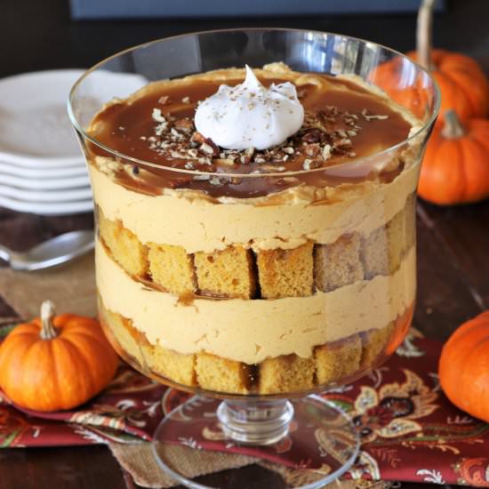 Pumpkin Caramel Trifle - Recipe photo by thekitchenismyplayground