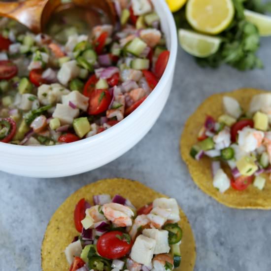 Classic Ceviche - Recipe photo by Man Meets Oven