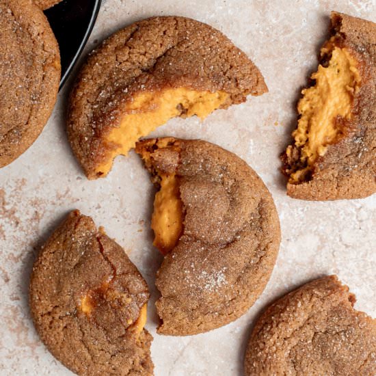 spiced pumpkin cheesecake cookies - Recipe photo by whisked away kitchen