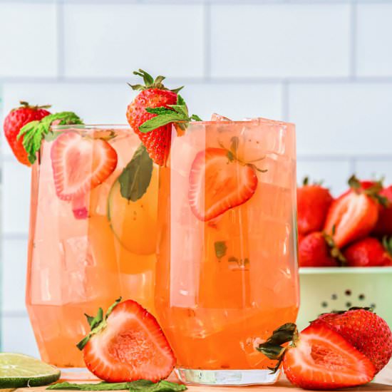 Summer Strawberry Mojito - Recipe photo by dishnthekitchen