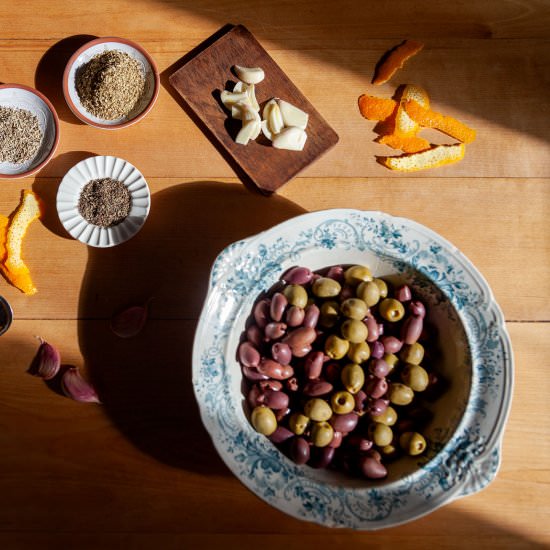 Marinated Olives with Herbs - Recipe photo by Nordic Provisions