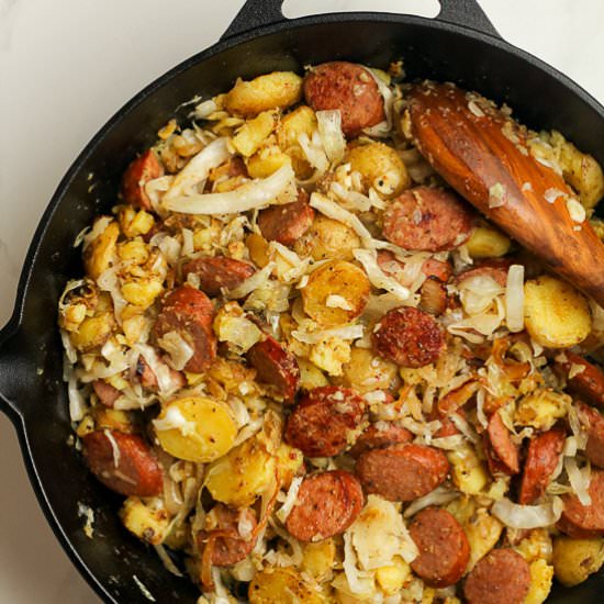 Kielbasa and Sauerkraut - Recipe photo by suebeehomemaker
