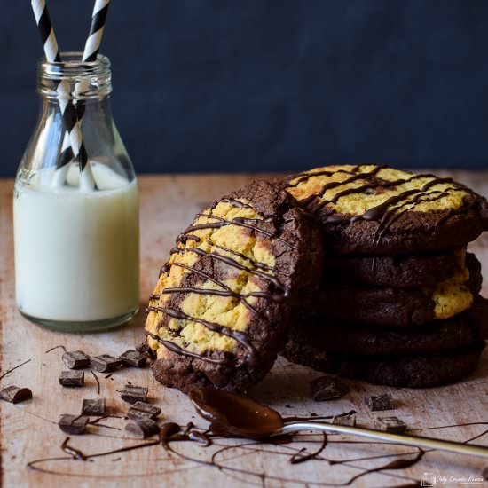 Choc Orange Pinwheel cookies - Recipe photo by Recipe Crumbs