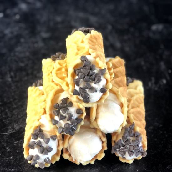 Italian Pizzelle Cannoli - Recipe photo by Keeping It Simple