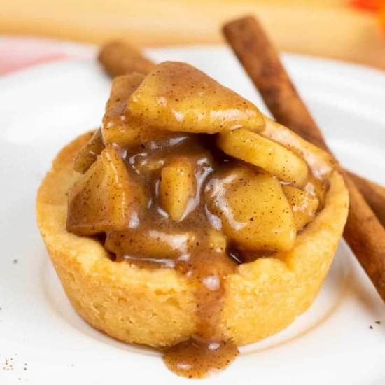 Apple Crisp Cookie Cups - Recipe photo by OnMyKidsPlate