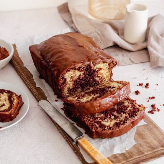 Marble cake with coffee glaze - Recipe photo by vanillafrost4