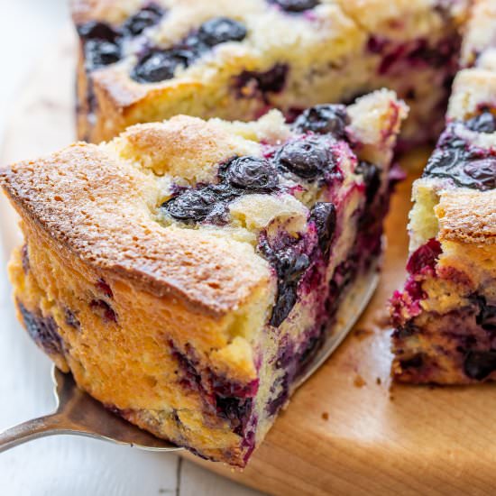Blueberry Cornbread - Recipe photo by Savingroomfordessert