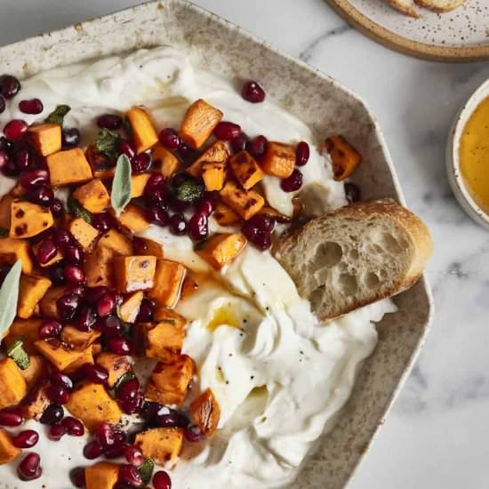 Hot Honey Whipped Ricotta Recipe - Recipe photo by erinliveswhole