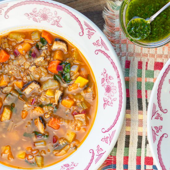 Fabulous Fall Vegetable Soup - Recipe photo by a zest for life