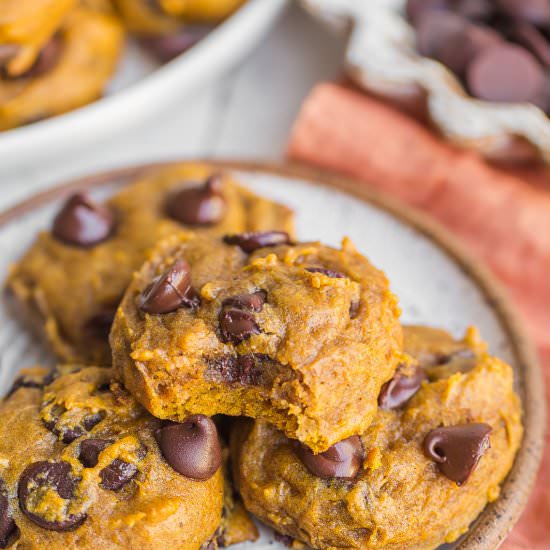Pumpkin Chocolate Chip Cookies - Recipe photo by Kathryns.kitchen.blog