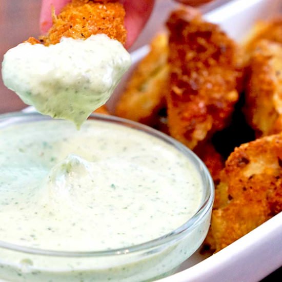 Fried Artichokes with Basil Aioli - Recipe photo by bemyrecipe