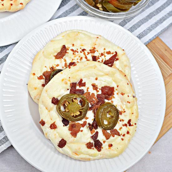 KETO BACON JALAPENO CLOUD BREAD - Recipe photo by Stylish Cravings