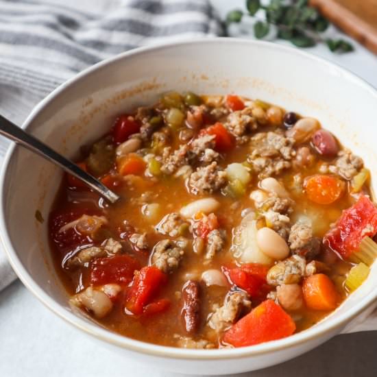 The Best 15 Bean Soup with Sausage - Recipe photo by blessthismeal