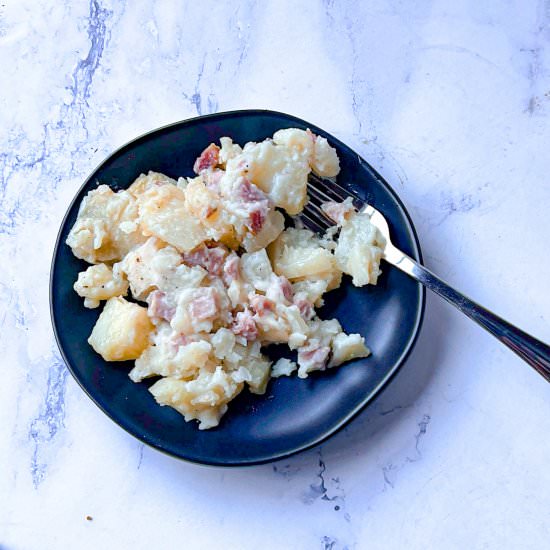 Creamy Scalloped Potatoes and Ham - Recipe photo by Recipesmadewithlove