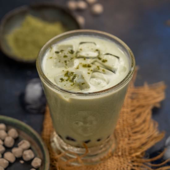Green Tea Boba - Recipe photo by Whiskaffair