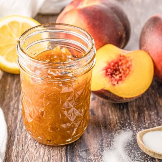 Peach Jam - Recipe photo by feedingyourfam
