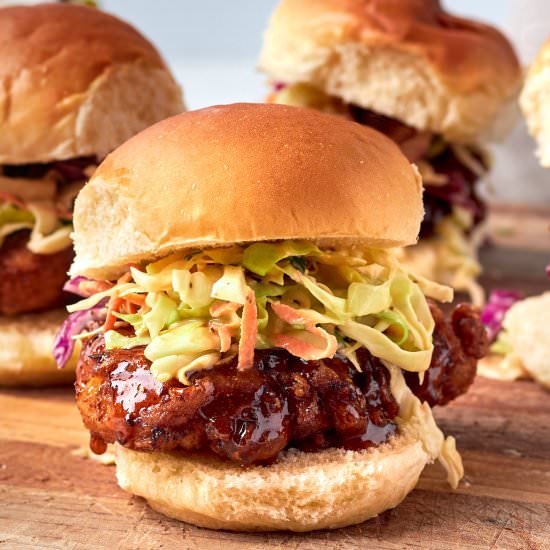 Nashville Hot Honey Chicken Slider - Recipe photo by casualepicure