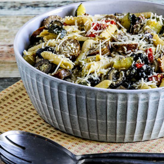 Pasta Salad with Sausage - Recipe photo by kalynskitchen