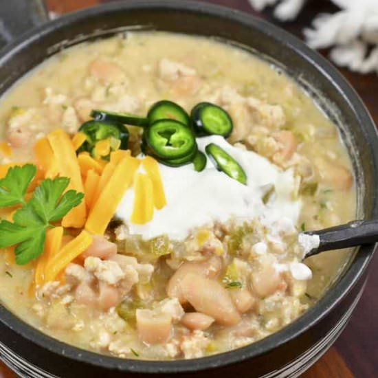 White Turkey Chili - Recipe photo by WillCookForSmiles