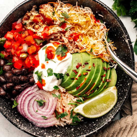Healthy Burrito Bowl Recipe - Recipe photo by killingthyme