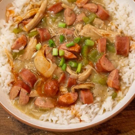 Chicken and Sausage Gumbo - Recipe photo by turnrowtable