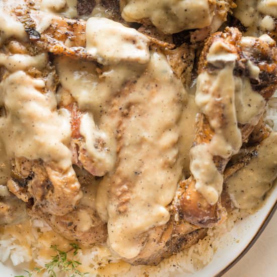 Smothered Turkey Wings - Recipe photo by grandbabycakes
