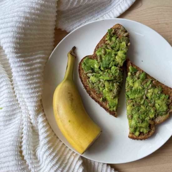 Peanut Butter Avocado Toast - Recipe photo by the.heart.dietitian