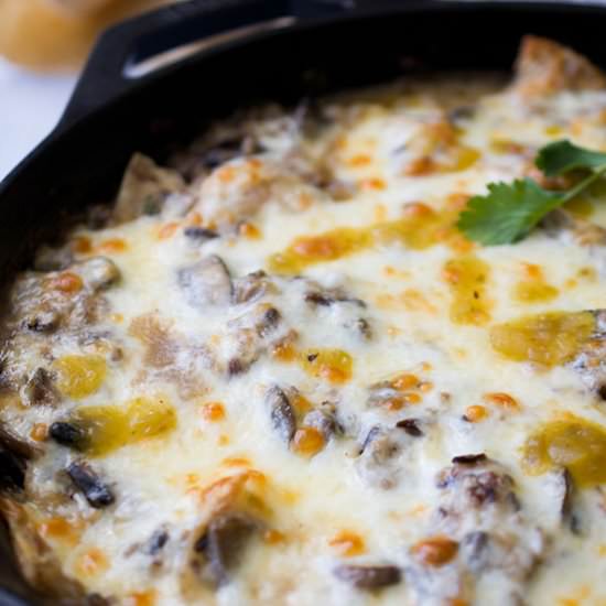 Mushroom + Rice Enchilada Skillet - Recipe photo by sipandsanity