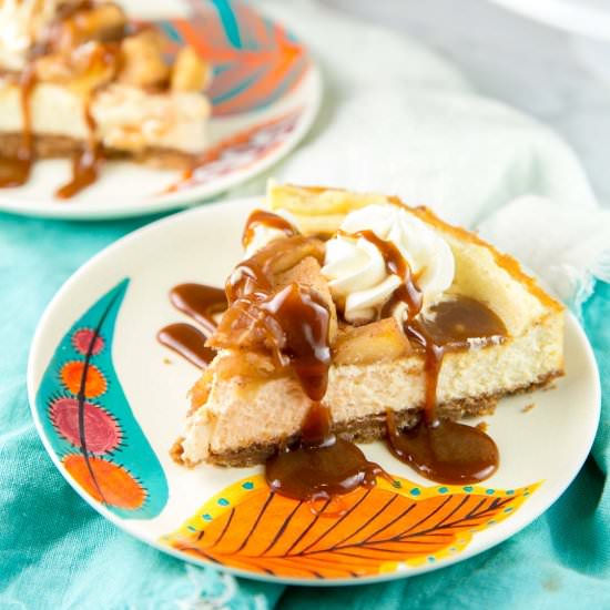 Caramel Apple Cheesecake - Recipe photo by bunsenburnerbakery