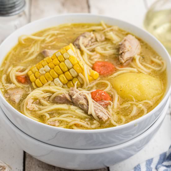 Cuban Chicken Soup - Recipe photo by thecaglediaries