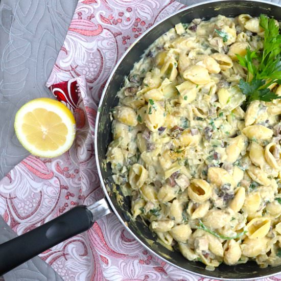 Weeknight Artichoke Pasta - Recipe photo by veryveganval