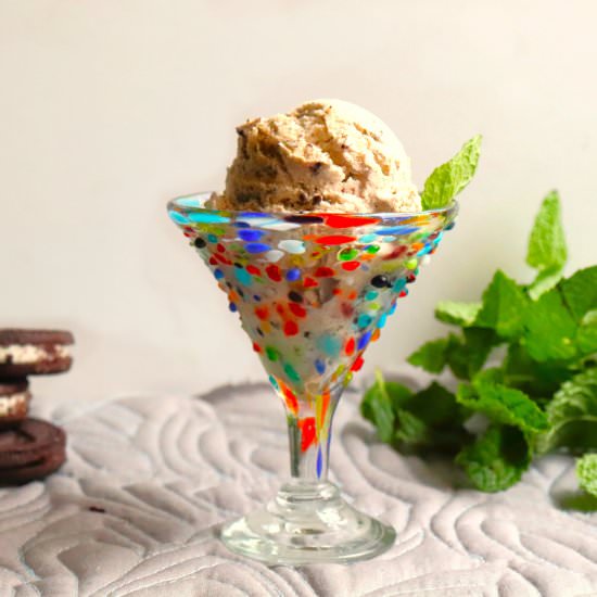 Mint Cookie Crumble Ice Cream - Recipe photo by veryveganval